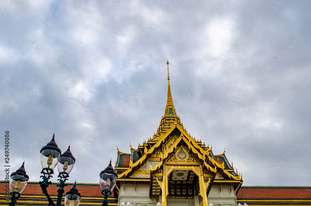 Fototapeta premium Gran Palace Wat Phra Kaew Temple in Bangkok, Thailand