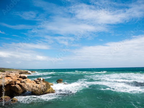 The Caribbean coastline at Guanica Dry Forest Reserve - Puerto Rico