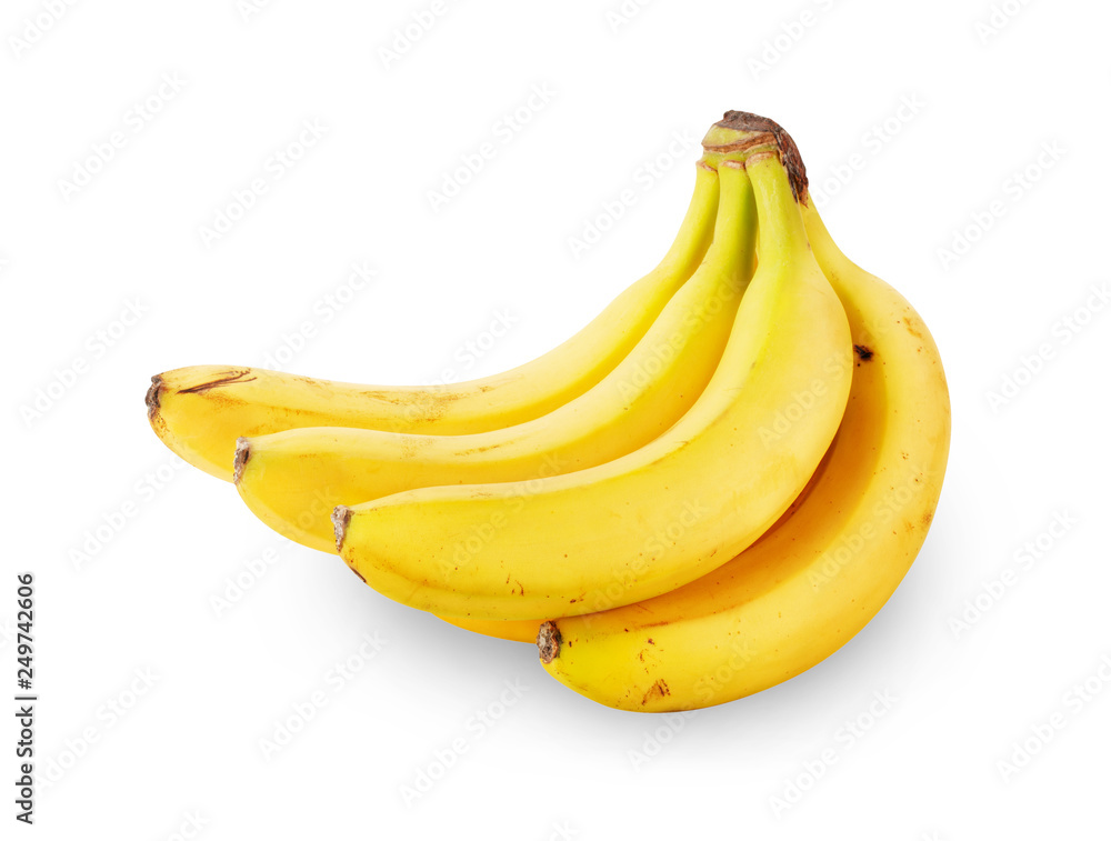 Bunch of ripe bananas isolated Bunch of ripe bananas isolated