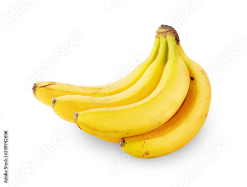 Bunch of ripe bananas isolated