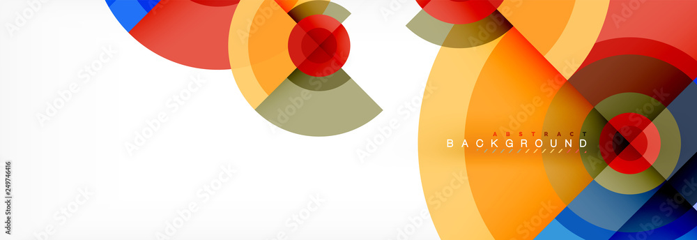 Round circles and triangles abstract background Round circles and triangles abstract background