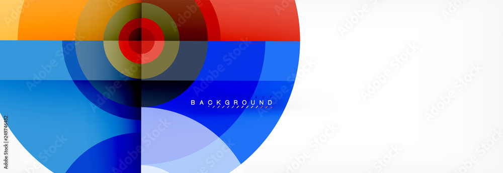 Round circles and triangles abstract background Round circles and triangles abstract background
