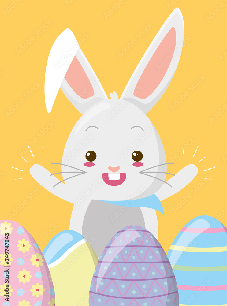 happy rabbit eggs easter happy rabbit eggs easter