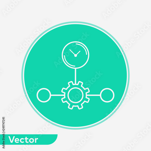 Time planing vector icon sign symbol