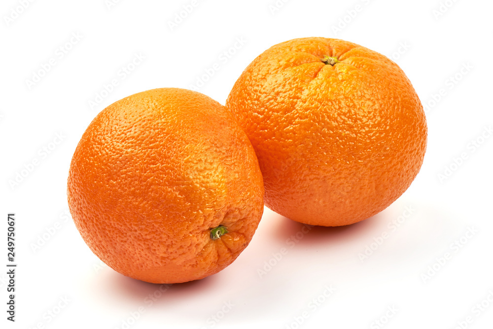 Tangerines or clementines, close-up, isolated on white background Tangerines or clementines, close-up, isolated on white background