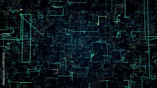 Wallpaper Mural global network technology, cloud computing symbol, 4k information technology animation Torontodigital.ca