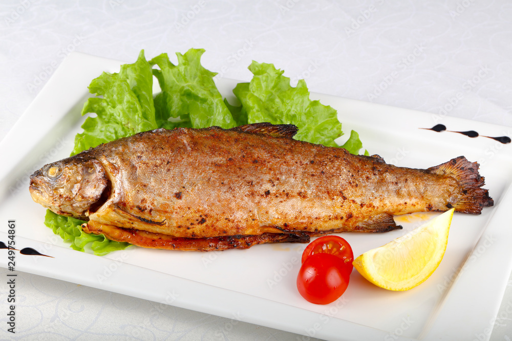 Grilled trout Grilled trout