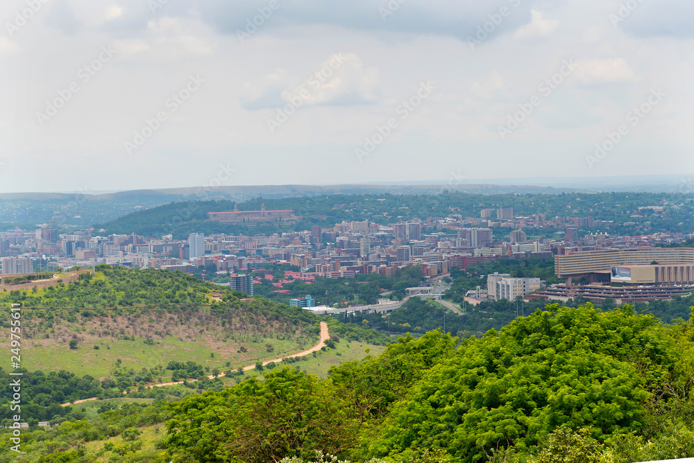Panorama of the city of Pretoria South Africa.