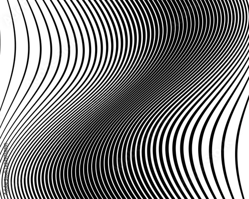 Wavy pattern. Texture with wavy, curves lines.