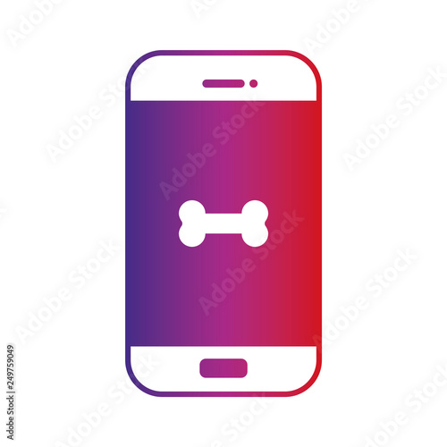 Smartphone - Piktogramm - Symbol - Icon - Verlauf - Knochen