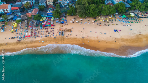 Sunset in Unawatuna, Sri Lanka. photo