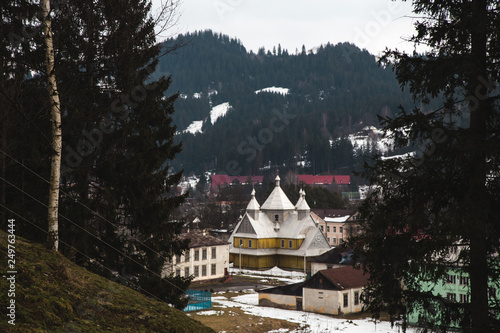Wallpaper Mural Winter travel landscape  in the mountains Torontodigital.ca