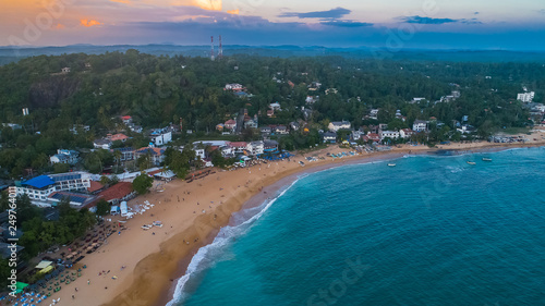 Sunset in Unawatuna, Sri Lanka.