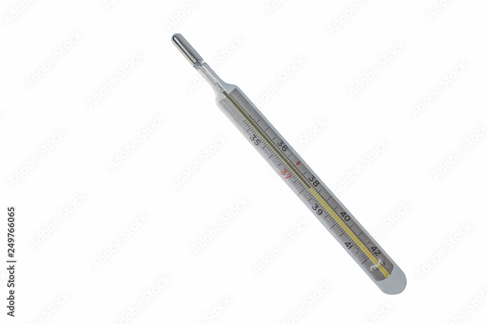 Mercury thermometer for measuring body temperature Mercury thermometer for measuring body temperature