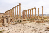 Cardo Maximus, main colonnaded street of the Roman city of Jerash, Jordan