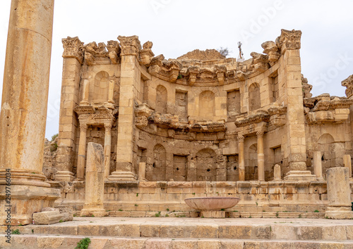 Nymphaeum in the Roman city of Jerash, Jordan