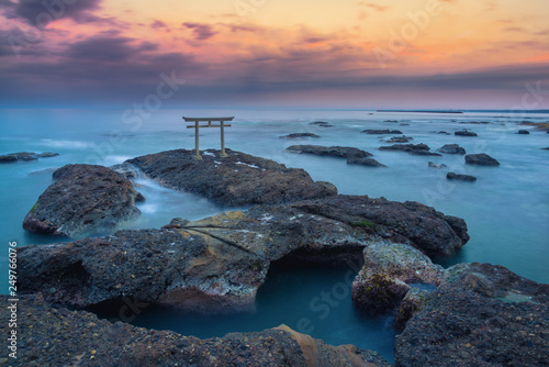 Torii gate and the ocean