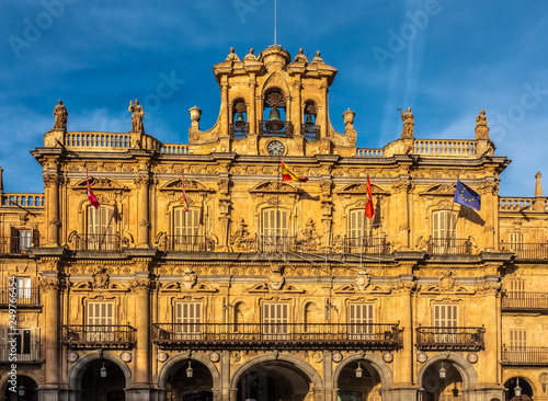 Old city center of the University town of Salamanca, Castile-Leon, Spain photo