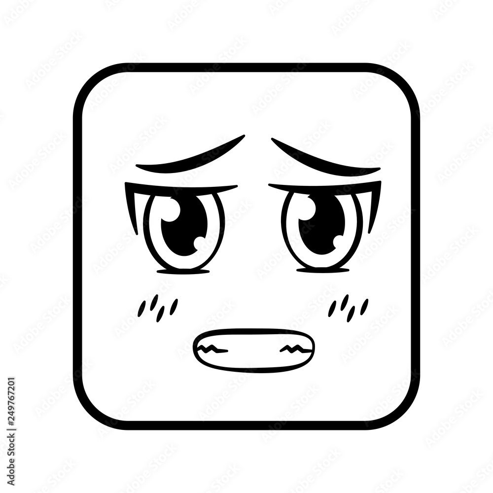 square emoticon face expression square emoticon face expression