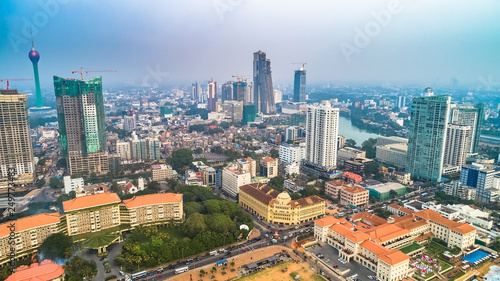 Aerial. Colombo - commercial capital and largest city of Sri Lanka.