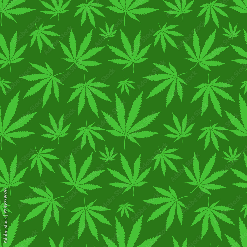 cannabis seamless pattern illustration vector