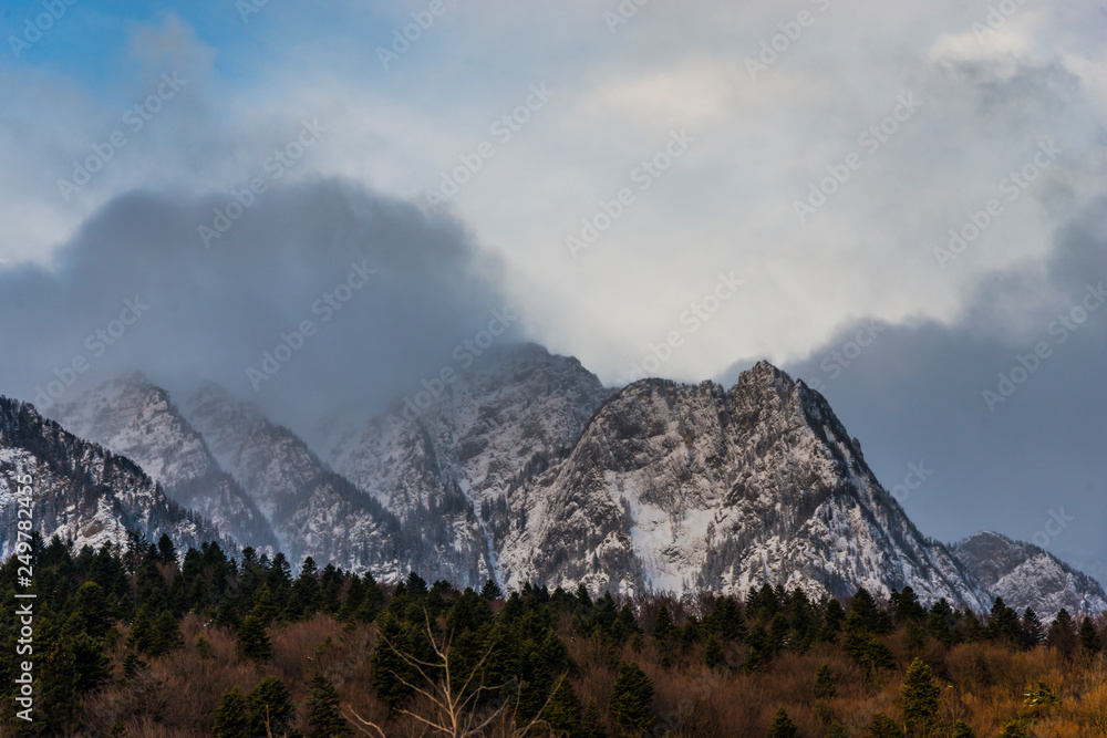 Winter landscape in the mountains Winter landscape in the mountains