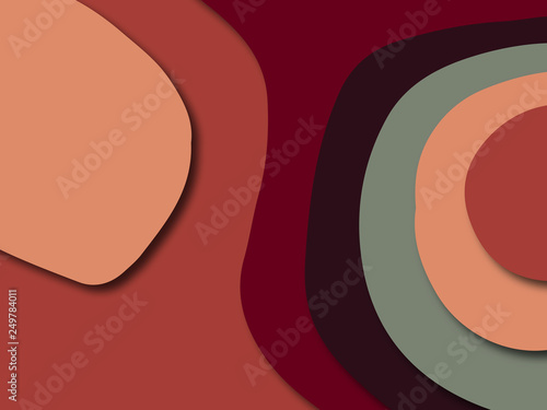 Colorful carving art.Paper cut abstract background with paper cut shapes. Template design layout for business presentations, flyers, posters, invitations