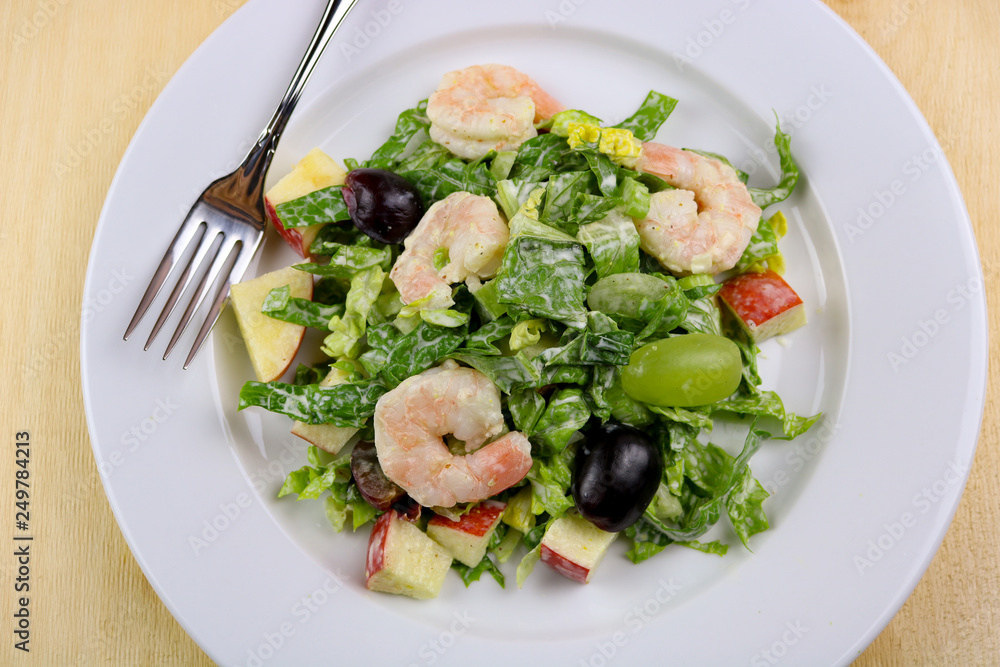 Shrimp Waldorf Salad without Nuts Shrimp Waldorf Salad without Nuts
