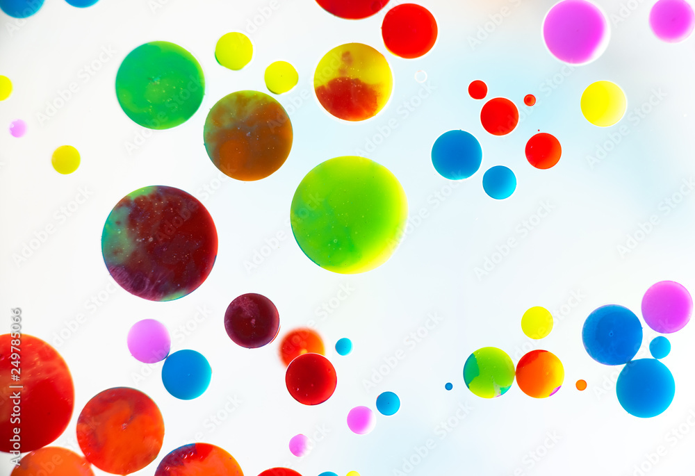Nice color bubbles on white background abstract Nice color bubbles on white background abstract
