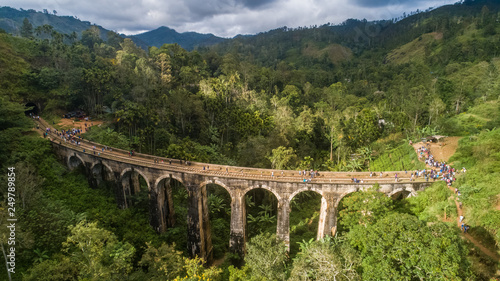 Famous Demodara Nine Arch Bridge. Ella, Sri Lanka.