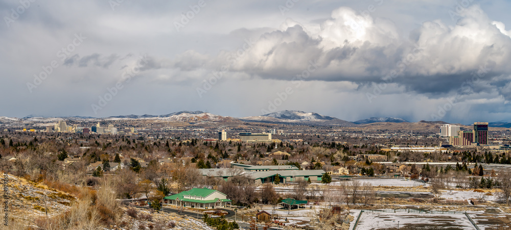 City of Reno cityscape panoramic image.
