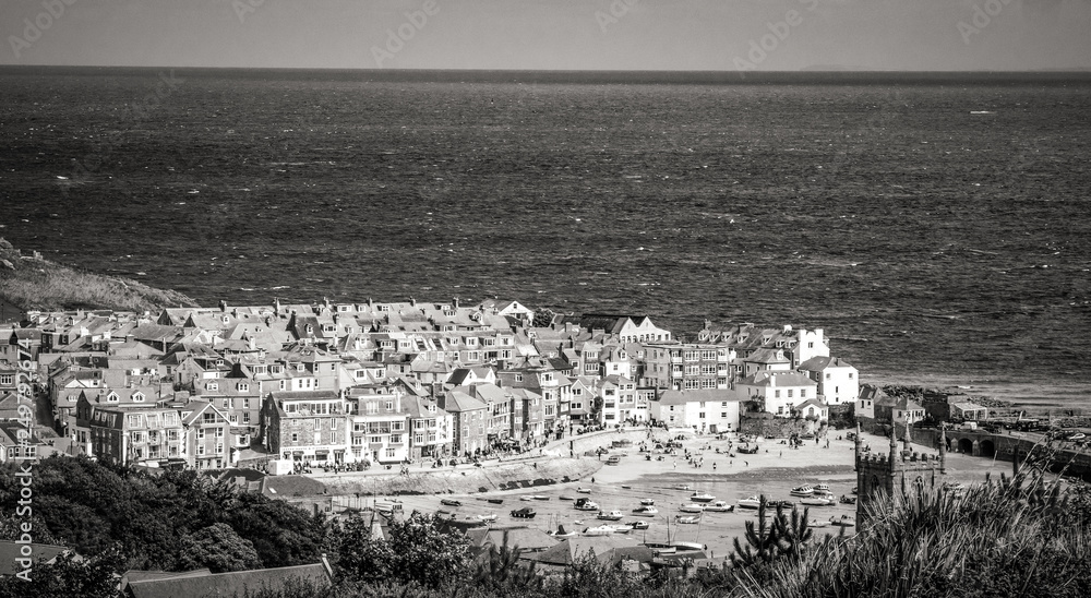 Obraz St Ives - a beautiful town at the English coast of Cornwall