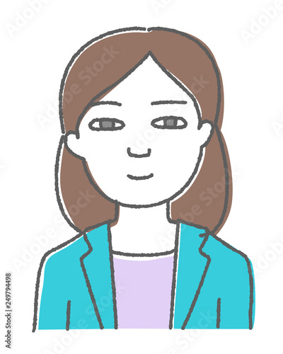 スーツをきた女性