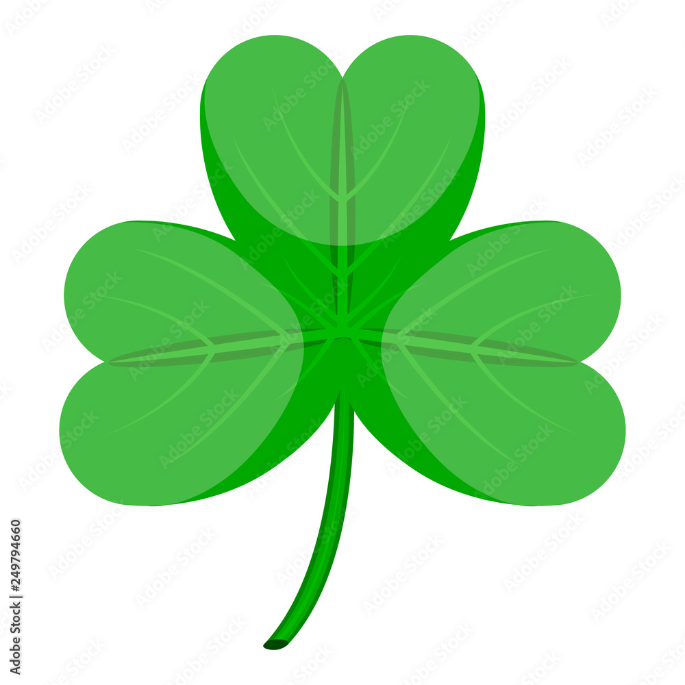 Isolated patrick day clover. Vector illustration design Isolated patrick day clover. Vector illustration design