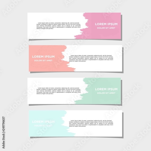 Vector abstract geometric design banner web template