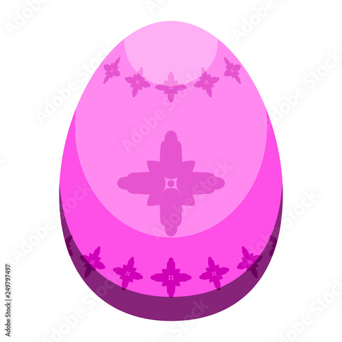 Isolated colored easter egg. Vector illustration design