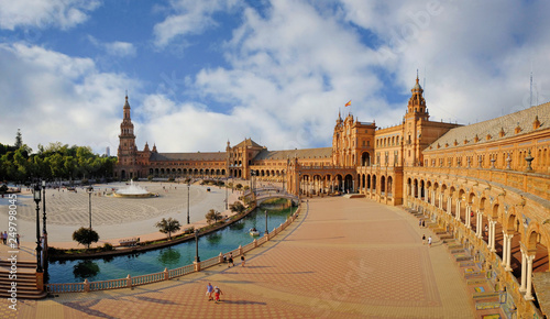 Seville, Spain. Spanish Square (Plaza de Espana)