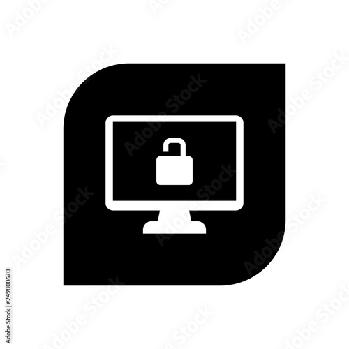 unlocked monitor icon