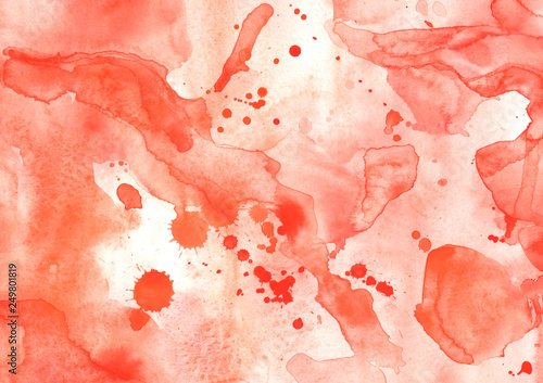 Abstract watercolor paper splash shapes isolated drawing. Illustration aquarelle for background.