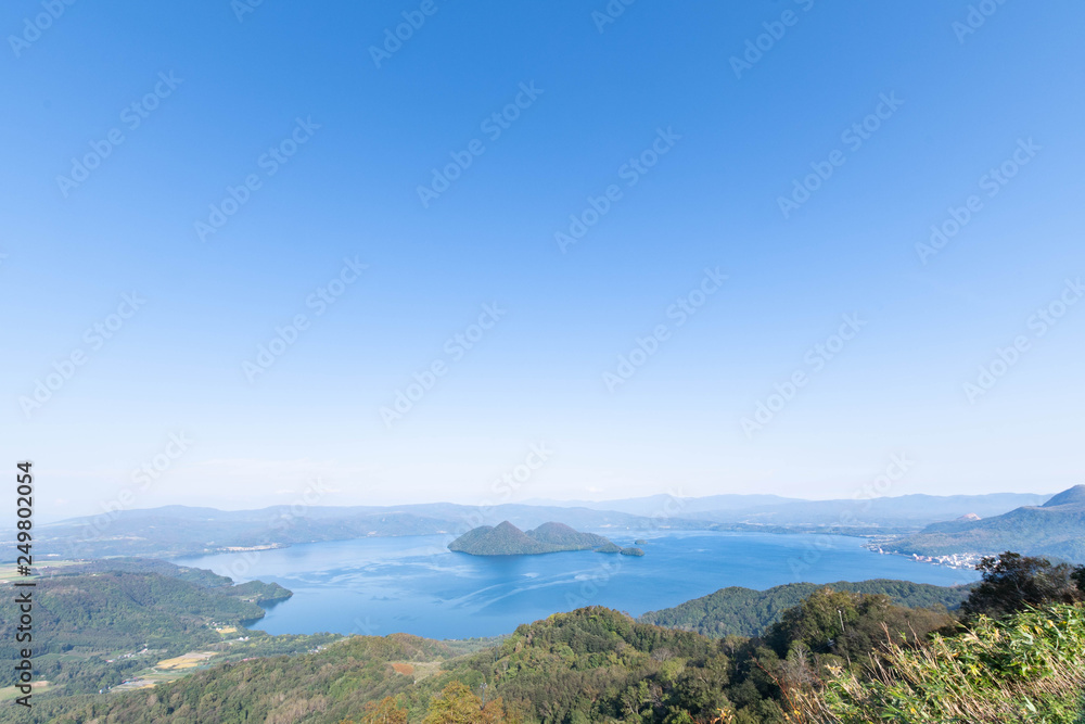 洞爺湖の全景 / 北海道の観光イメージ