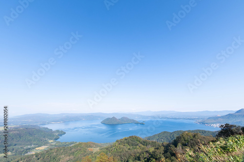 洞爺湖の全景 / 北海道の観光イメージ