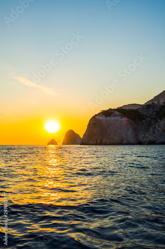 Coastline in zakynthos island  greece