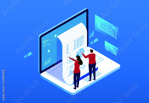 Financial billing data statistics and bill payment notice