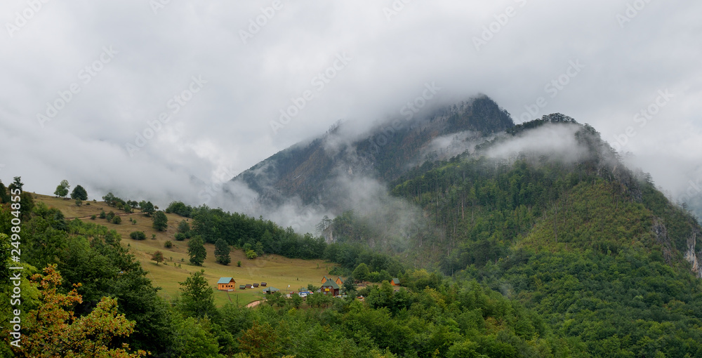 Montenegro, Durmitor National Park, cloudy autumn day