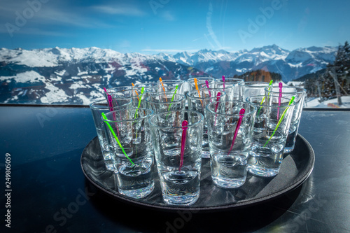 Apre ski drinking alcohol photo