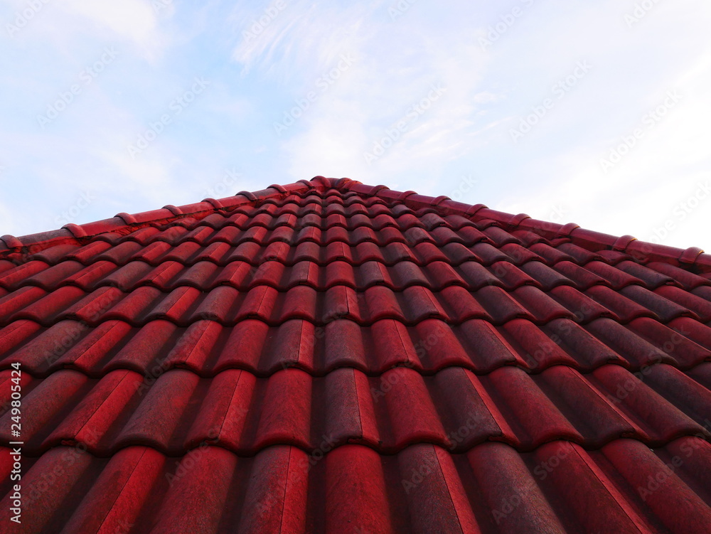 red roof tiles background red roof tiles background