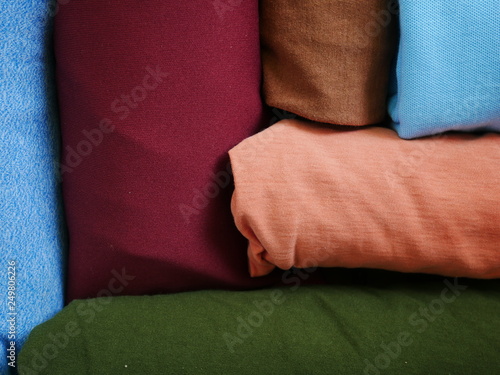 colorful silk cloth background,cotton fabric texture