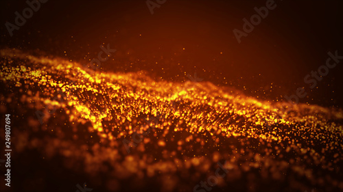 Abstract lighting, dust, particle and glare.