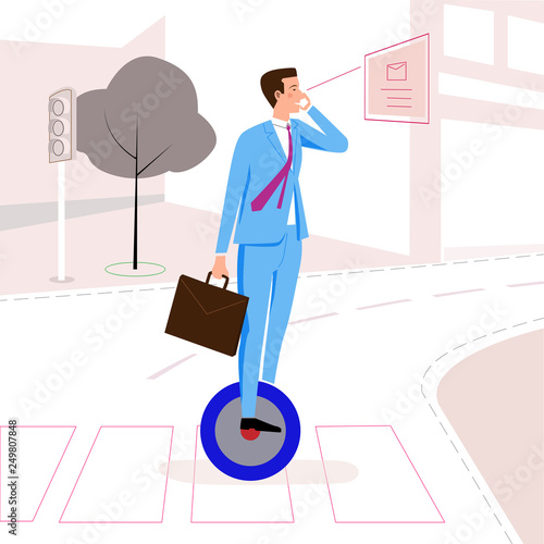 businessman-riding-wheel