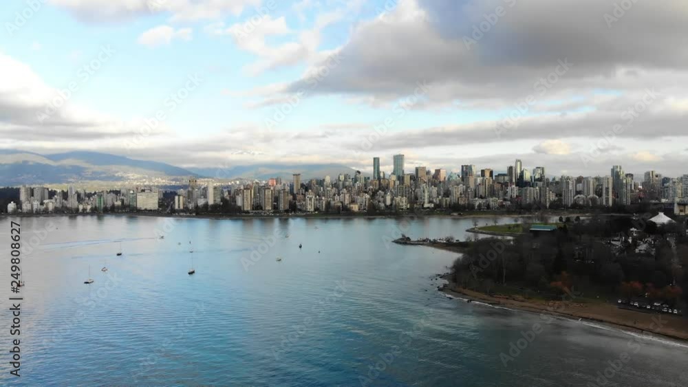 aerial amazing view of Vancouver 2019 skyline aerial amazing view of Vancouver 2019 skyline